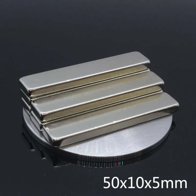 1 шт. блок неодимовых магнитов 50x10x5 мм N35 редкоземельный Магнитный съемник для