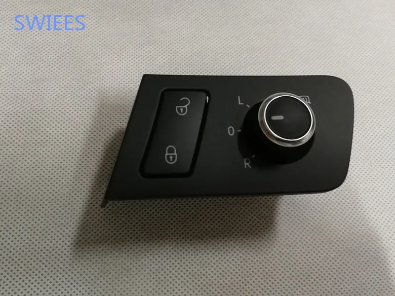 SWIEES VW Touran Caddy Wing Mirror Switch Exterior RearView Adjust Knob Folding Heating Function 1TD 959 565 A 552A | Автомобили и