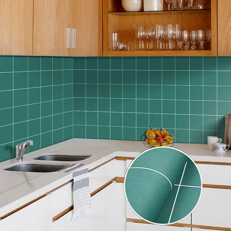 

Декоративная пленка из ПВХ для мебели, офисные катушки, самоклеящаяся пленка для кухни, 61 см x 500 см, наклейки для мебели