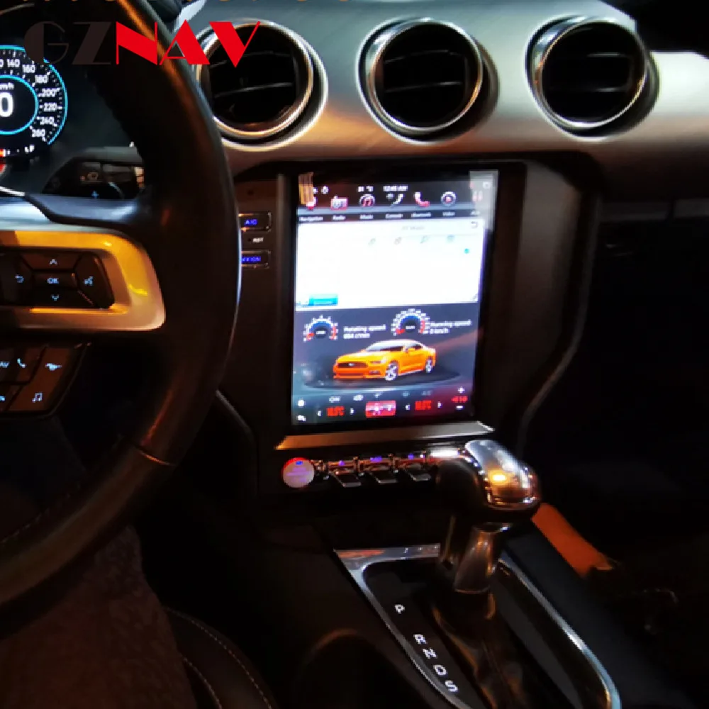 

Android 64G PX6 For Ford Mustang 2015 2016 2017 2018 2019 Tesla IPS Screen Radio Car Multimedia Player Stereo GPS Navigation