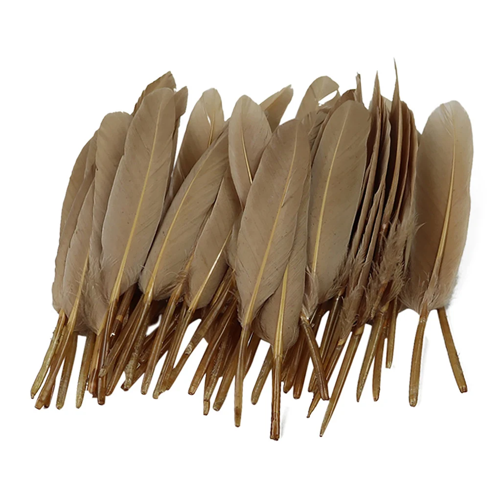 50 шт./лот натуральное гусиное перо сделай сам украшение одежды для шитья