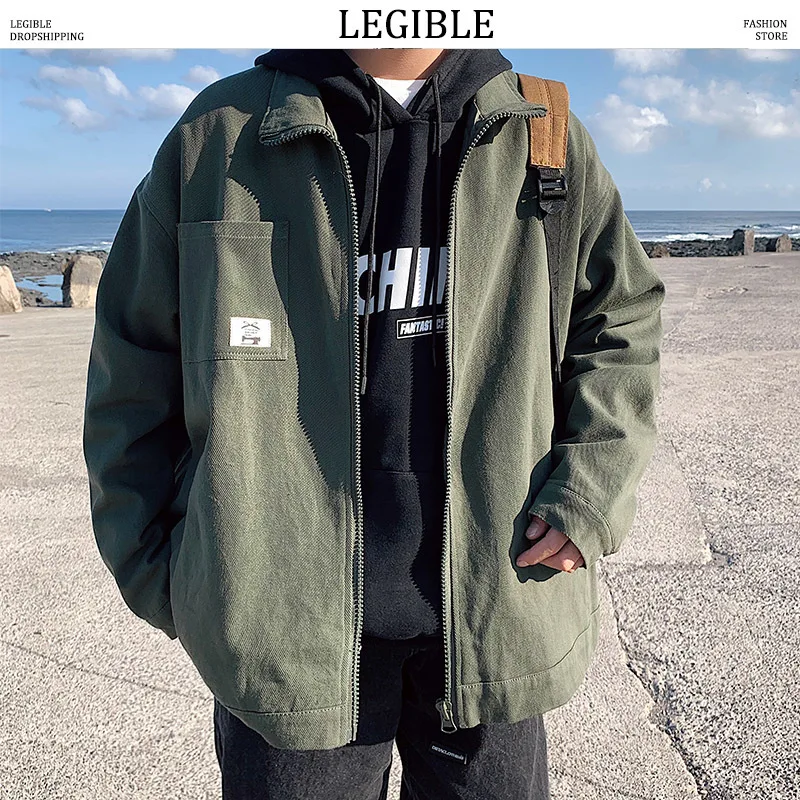 Разборная Повседневная куртка для мужчин на весну и осень 2020 с карманами