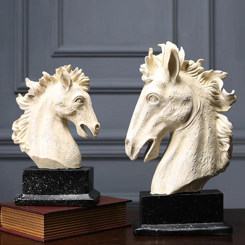 

European style home decoration large horse head decoration opening housewarming gift business gift