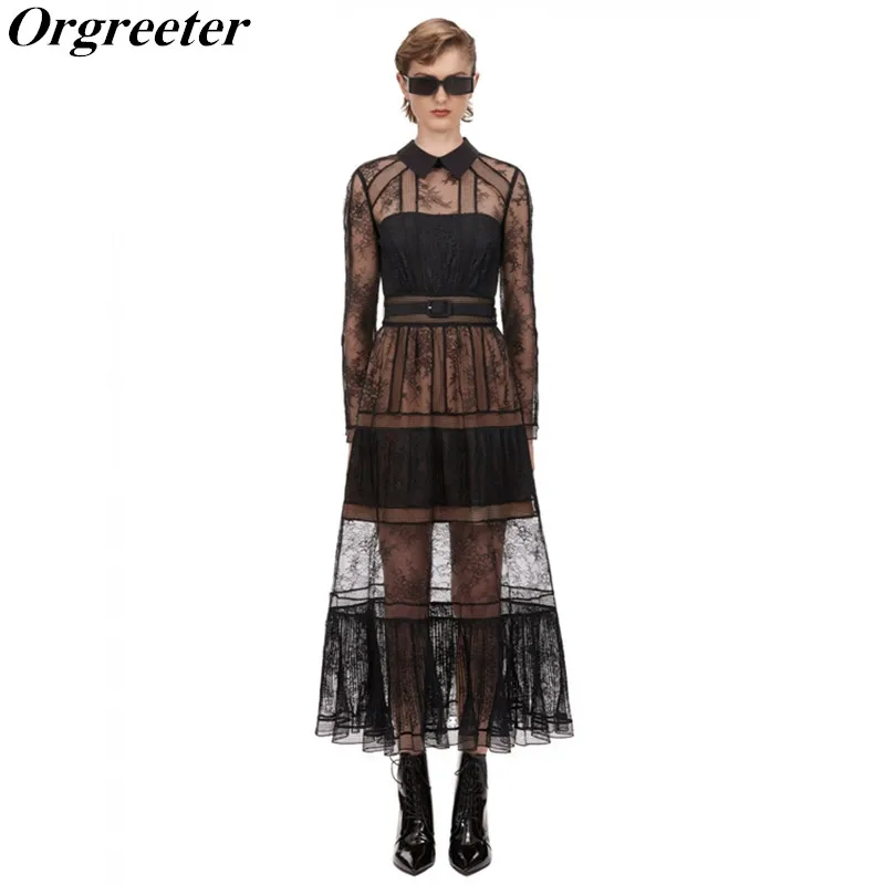 Новинка 2020 летнее платье женское сексуальное перспективное черное кружево сетка