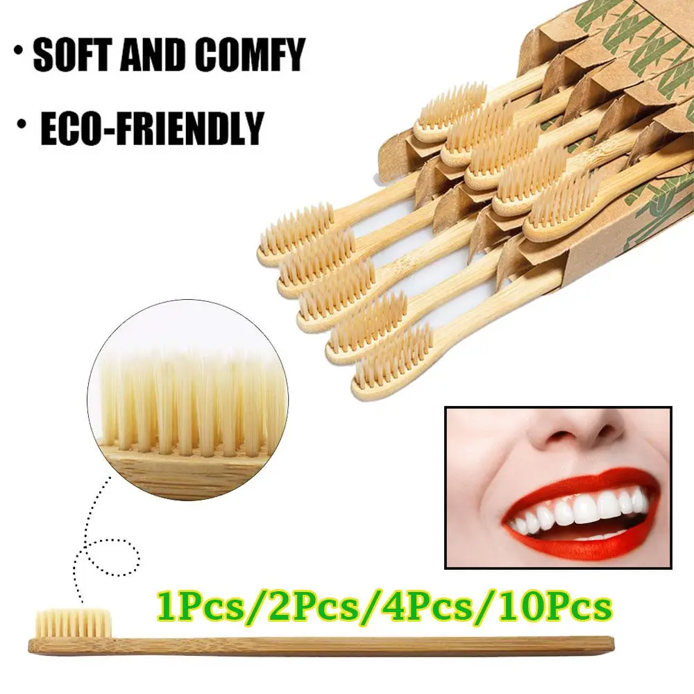 

Fashion Wood Eco Friendly Personal Health Bamboo Toothbrush Soft Medium Brushes Teeth Protector Oral Care