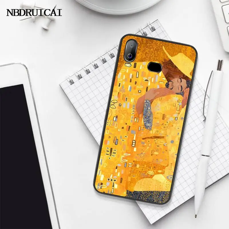 Чехол для телефона с рисунком Густава Климта PENGHUWAN the kiss Samsung A10 A20 A30 A40 A50 A70 A71 A51 A6 A8