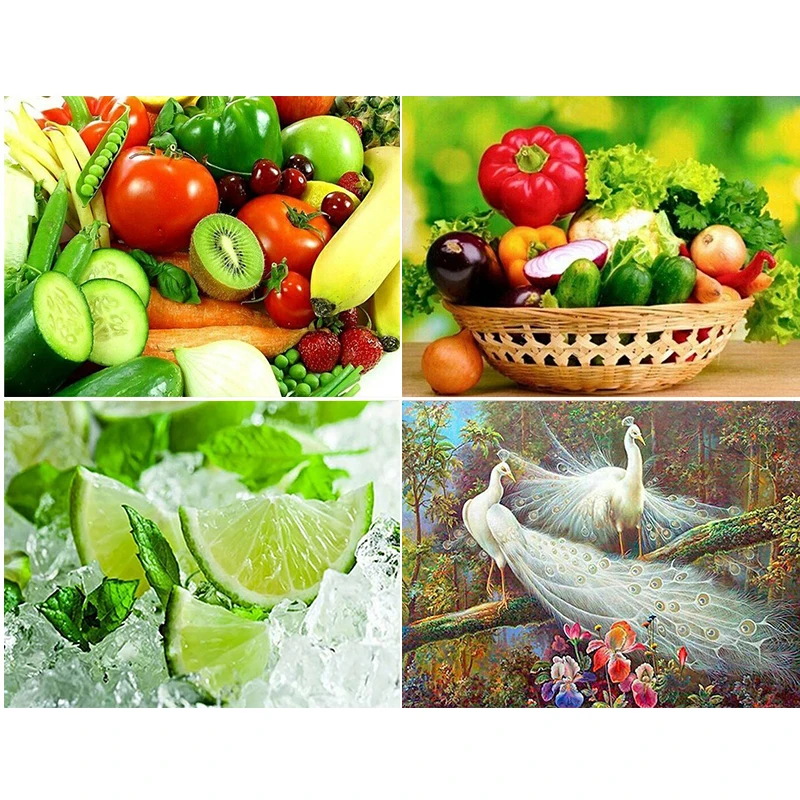 

DIY Diamond Painting Flower series Full Round Drill 5D Diamond Embroidery Diamond Picture of Rhinestones Home Decor Gift