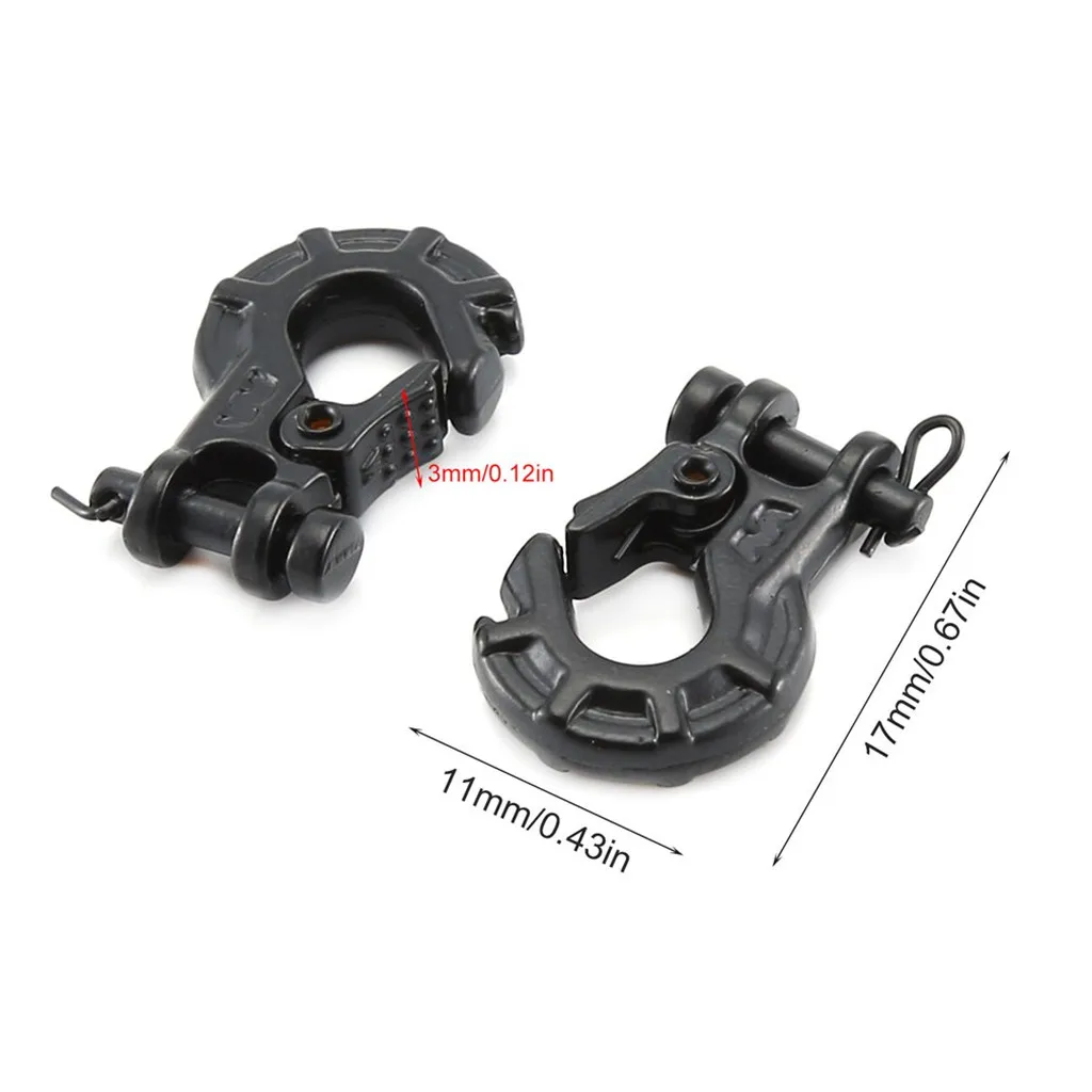 

Trailer Hook Winch Chain Hook 1/10 RC Car Crawler Black