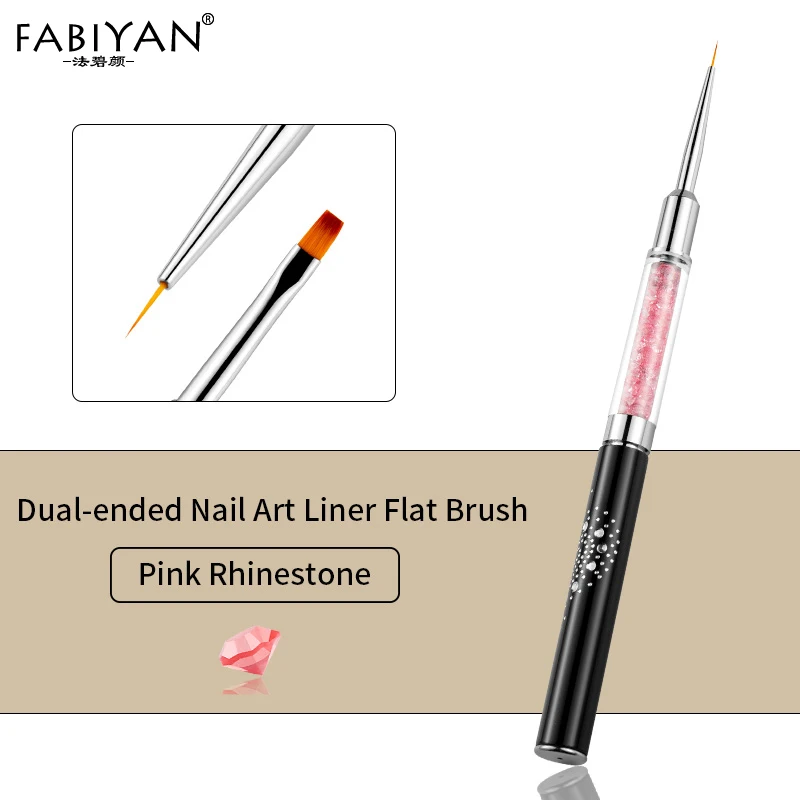 3 шт./компл. акриловый УФ-гель Кристалл Стразы лак плоская кисть для наращивания