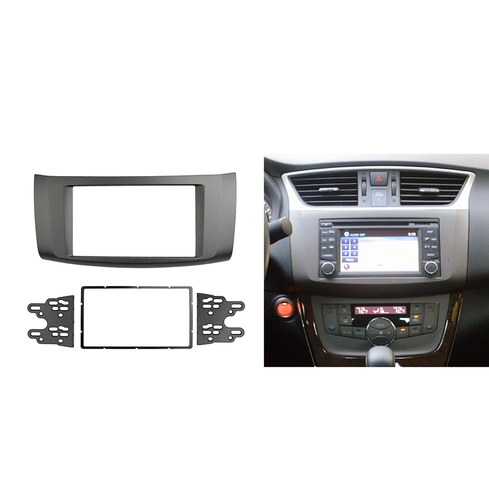Двойной разъем для Nissan Sylphy Sentra Pulsar 2013 радио CD DVD стерео панель приборная
