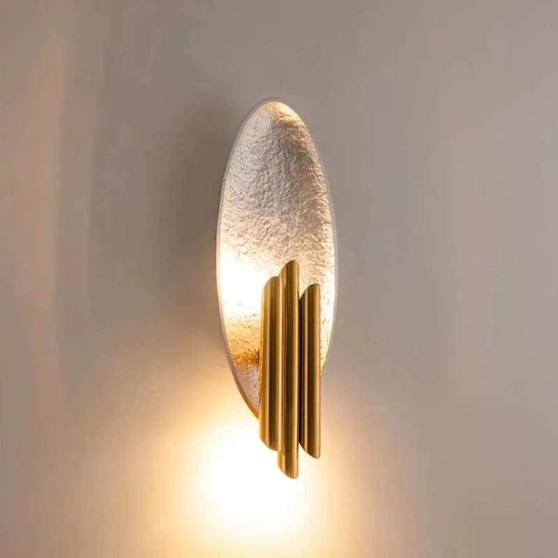 

New post-modern light luxury creative metal Nordic designer personality living room aisle study bedside art wall lamp LB100914