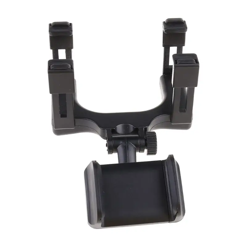 

Adjustable Car Phone Holder Rearview Mirror Mount Stand Bracket for iphone GPS Navigation 4-5.8\" Smartphones
