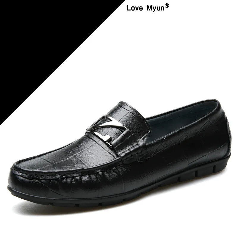 

brand fashion braided mens formal shoes genuine leather breathable brown black business office men shoes