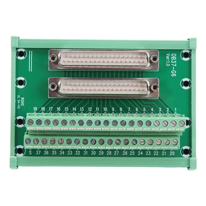 Double Male Head DIN Rail Mount Interface Module Terminal Block Board Connector for Electrical Connection | Инструменты