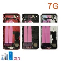 full back cover for iphone 7 7g or 7 plus housing battery door middle chassis frame housings assembly door rear with flex cable