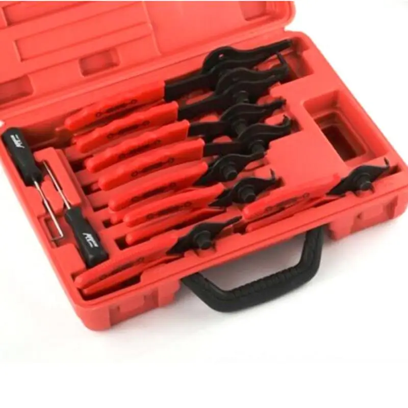 

11pcs Heavy Duty Snap Ring Pliers Set Straight & Bent Retaining Ring Pliers with Hook & Pick