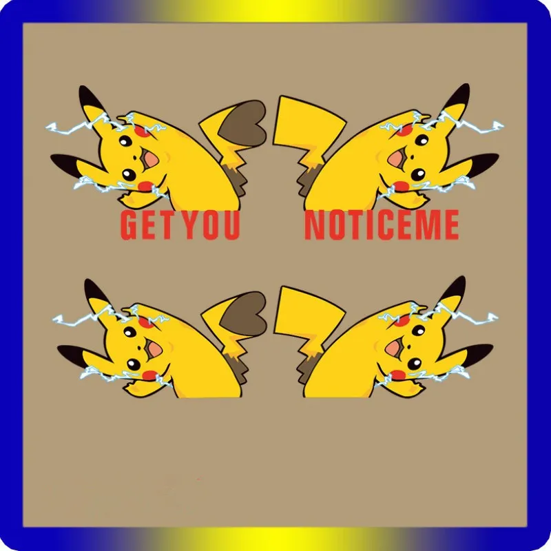 Покемон патч железо на переноске для одежды DIY Футболка аппликация теплопередача