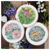 zz1507 homefun cross stitch kit package flowers needlework counted cross stitching kits new style counted cross stich painting