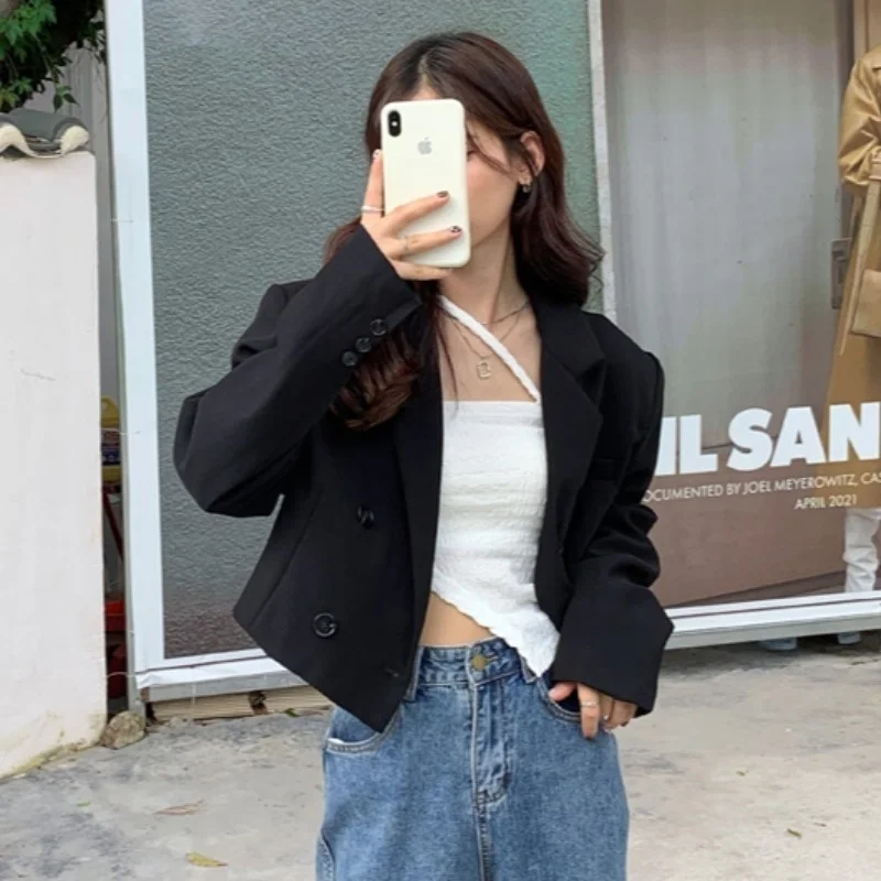 Женский короткий костюм с длинным рукавом изящный весна-осень 2021 |