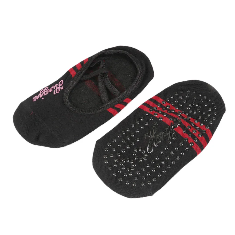 Спортивные Нескользящие бандажные хлопковые носки женские нескользящие