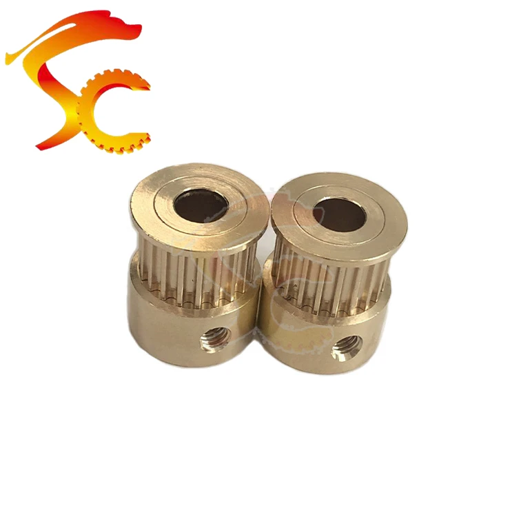 2 шт./лот латунь 3 м 20 Зубцов зубчатый шкив диаметр 8 мм Ширина ремня 10 м-20 зубьев