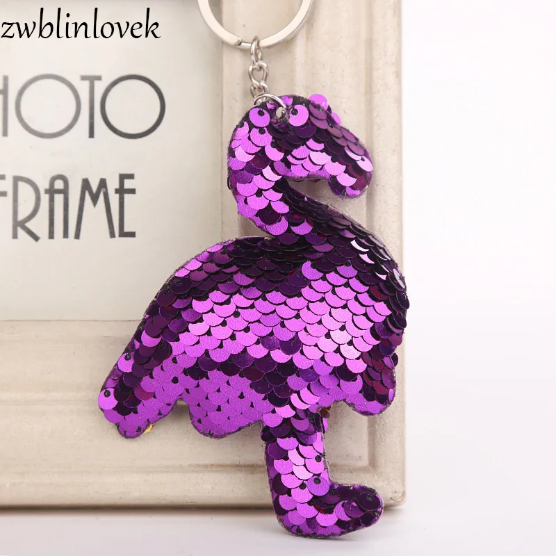 Красочные Блестки брелок в виде фламинго Подвески Брелок с птицей DIY Русалка для