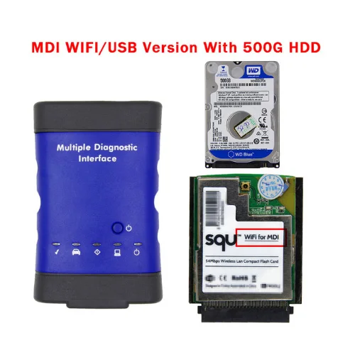 Черный MDI для GM V2019.04 MDI множественный диагностический интерфейс OBD2 wifi USB сканер OBD 2 OBD2 автомобильный диагностический инструмент MDI wifi сканер - Цвет: Черный