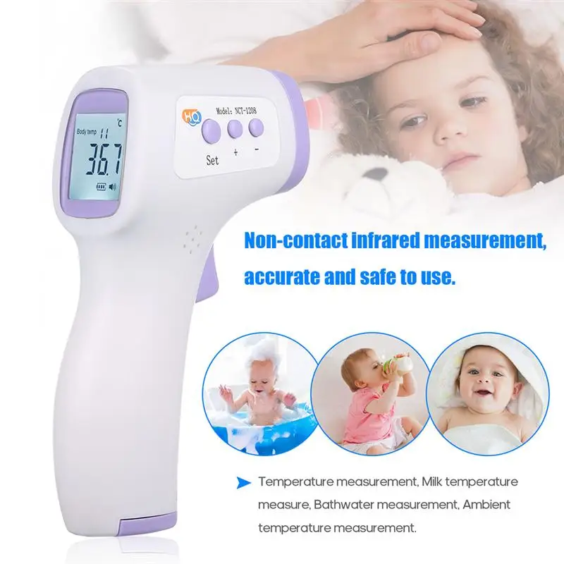 1PC Infrared Thermometer Compact Forehead Color Screen Electronic for Clinic Store Mall Office | Инструменты