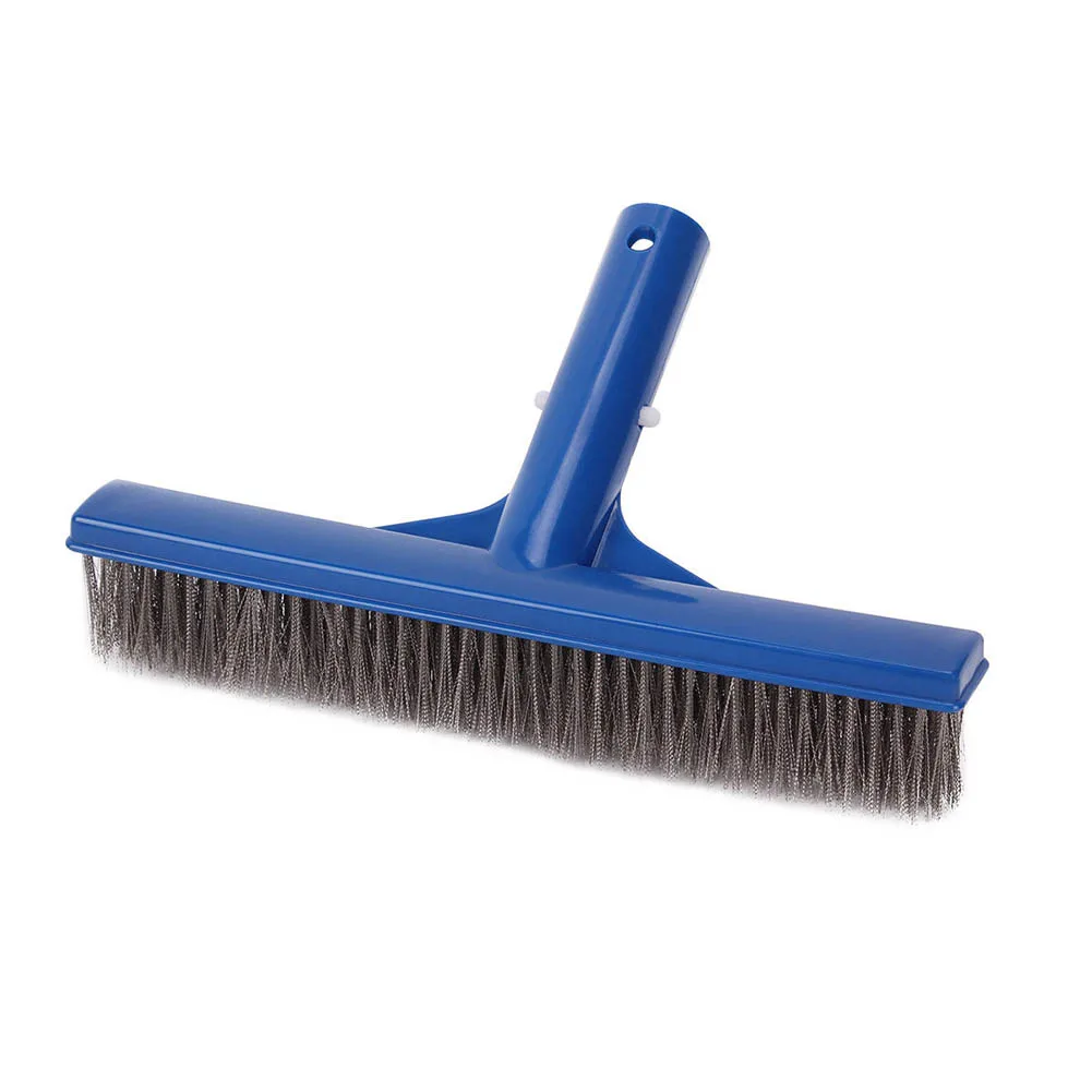 

10 Inch Wide Swimming Pool Spa Algae Brush with Stainless Steel Bristles JAN88