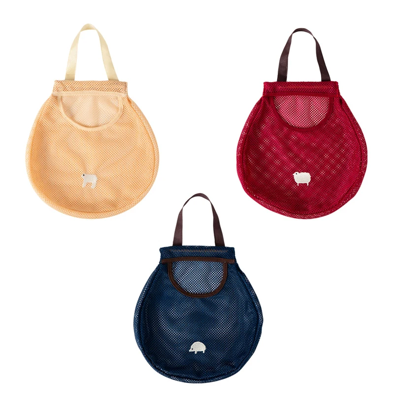 

TTLIFE Kitchen Vegetable Mesh Storage Bags Onion Potato Storage Hanging Bags Hollow Breathable Kitchen Garlic Ginger Mesh Bag