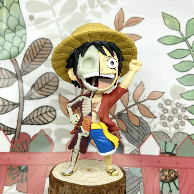 

1Piece 9cm Pirate king blind box Luffy semi anatomy manual genuine bulk cargo network red car decoration
