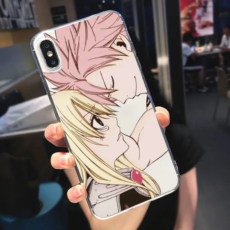 

Japan anime FAIRY TAIL Phone Case Transparent soft For iphone 5 5s 5c se 6 6s 7 8 11 12 plus mini x xs xr pro max