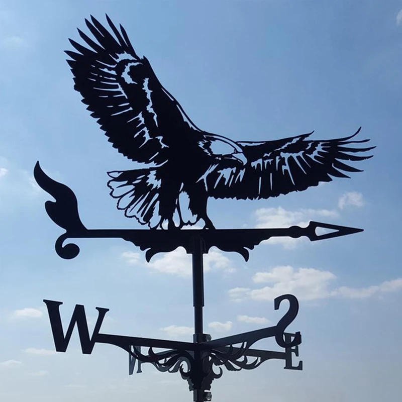 

Stainless Steel Weather Vane Farm Durable Scene Garden Stake Weathervane Professional Measuring Tool Garden Yard Decor