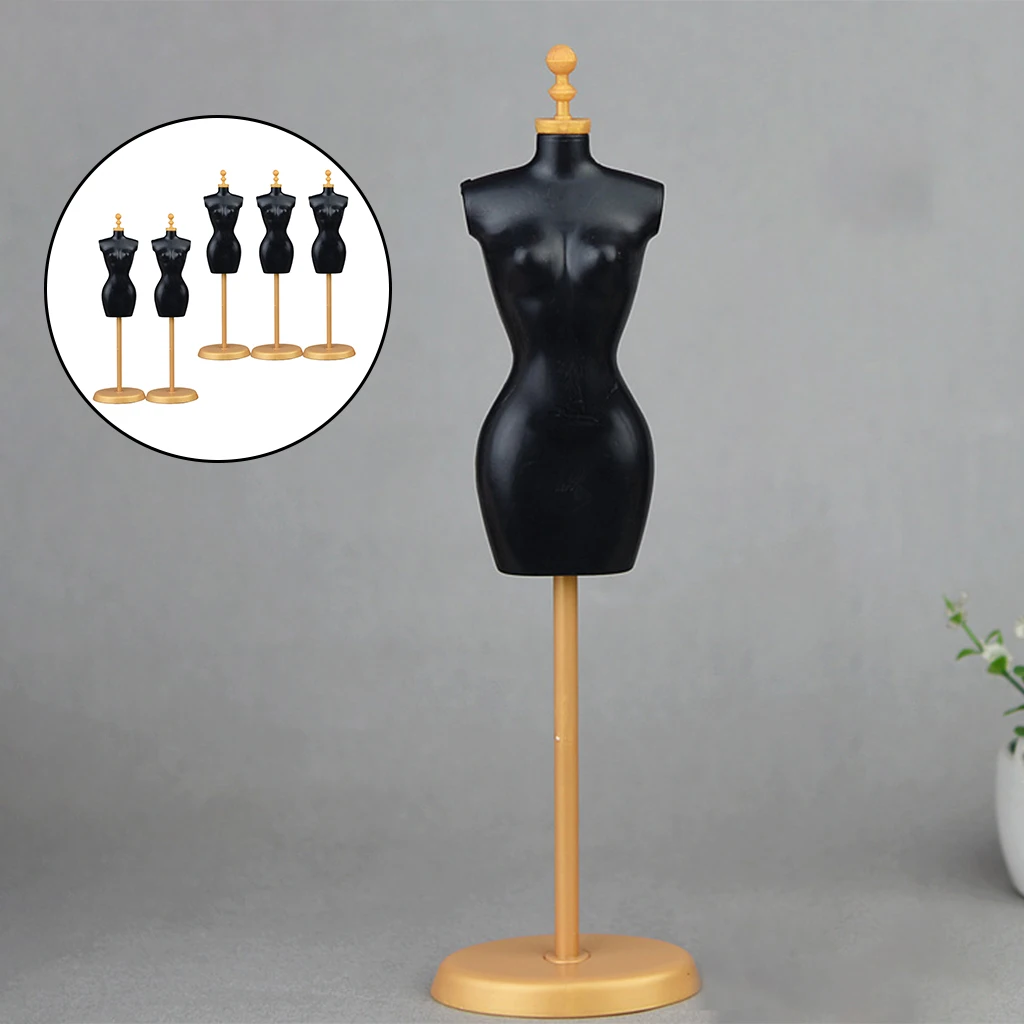 5 Pcs Doll Dress Form Clothing Clothes Displaying Rack Mannequin Model Stand Dresses | Игрушки и хобби