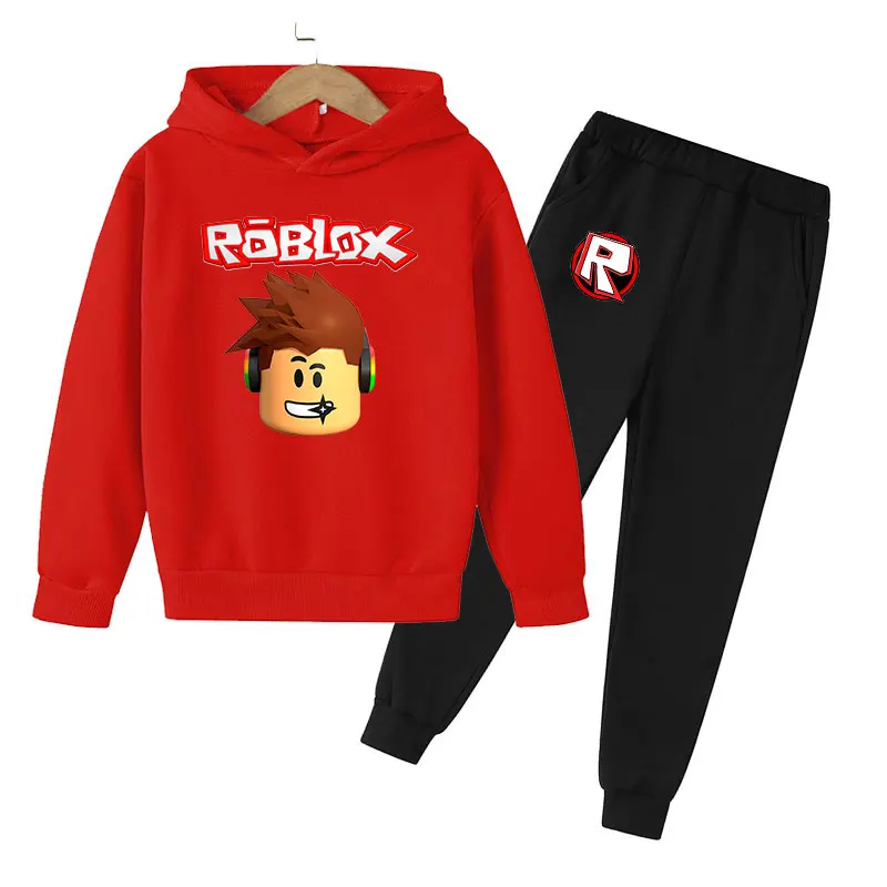 

Детская толстовка Robloxing, свитшот для девочек, футболка для мальчиков, Модная хлопковая Футболка с мультяшным принтом, весна и осень