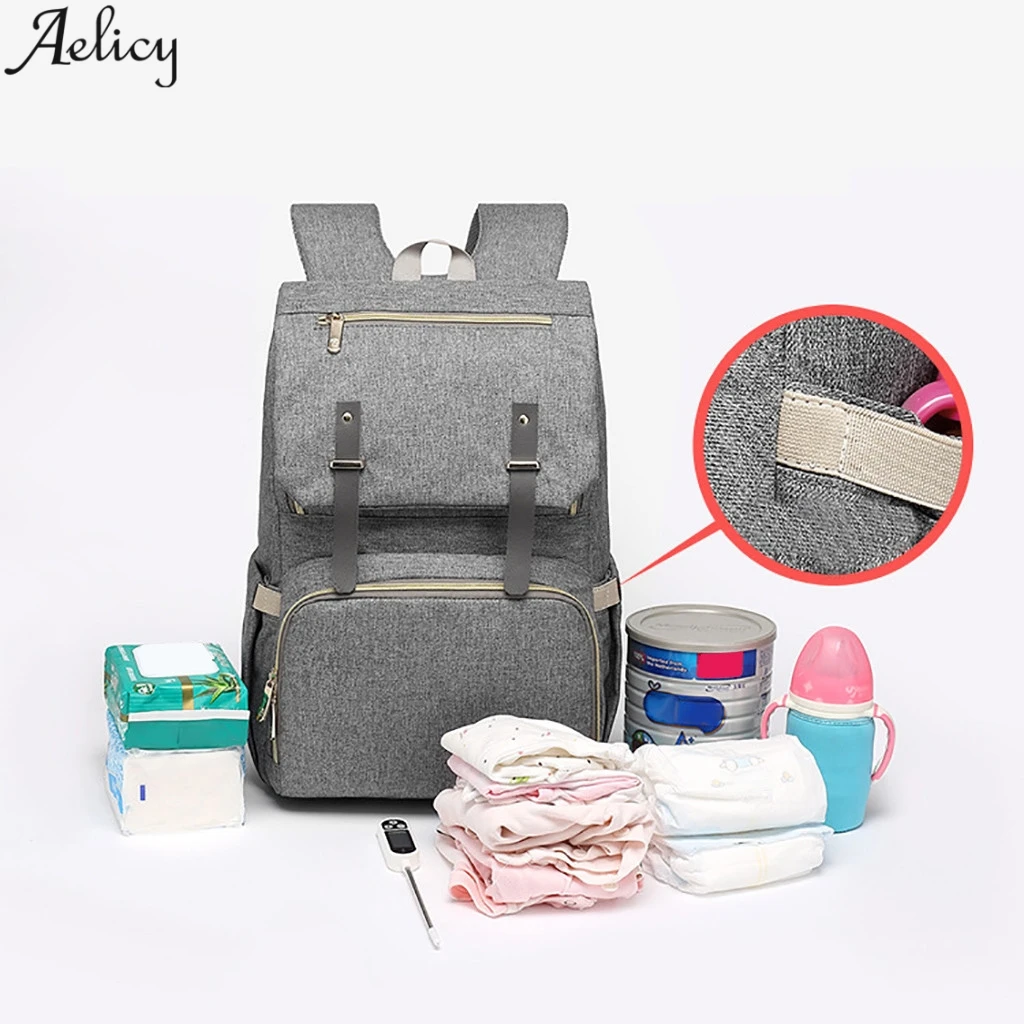 Aelicy брендовый рюкзак для подгузников сумка мам большая вместительность коляски