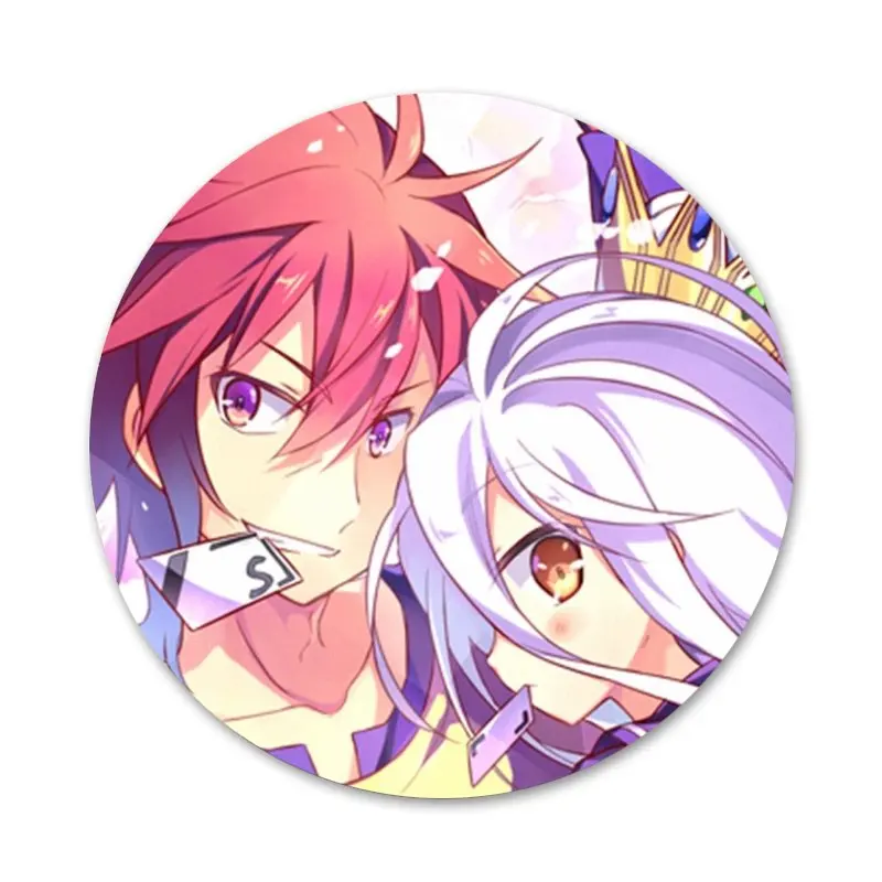 58 мм Аниме игры без жизни значок брошь заколка аксессуары для одежды рюкзак