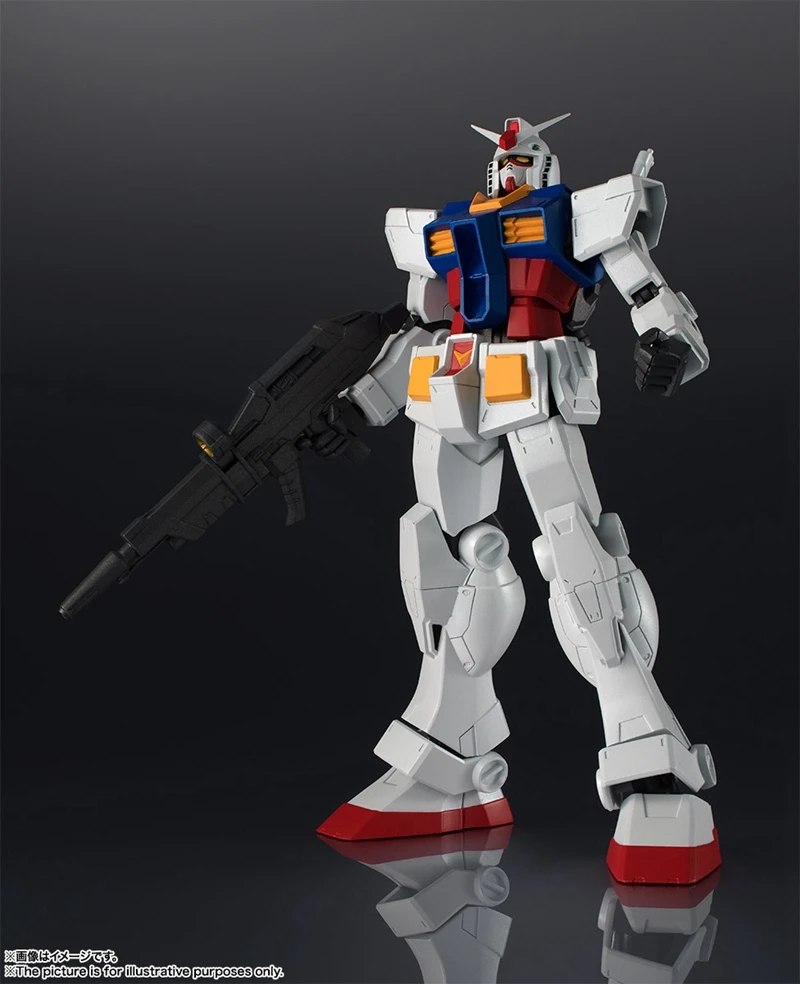Bandai Gundam Вселенной GU воина гундама Yuanzu Единорог крыльев бабочки на готовой продукции ПВХ figma модель игрушка кукла аниме Рисунок
