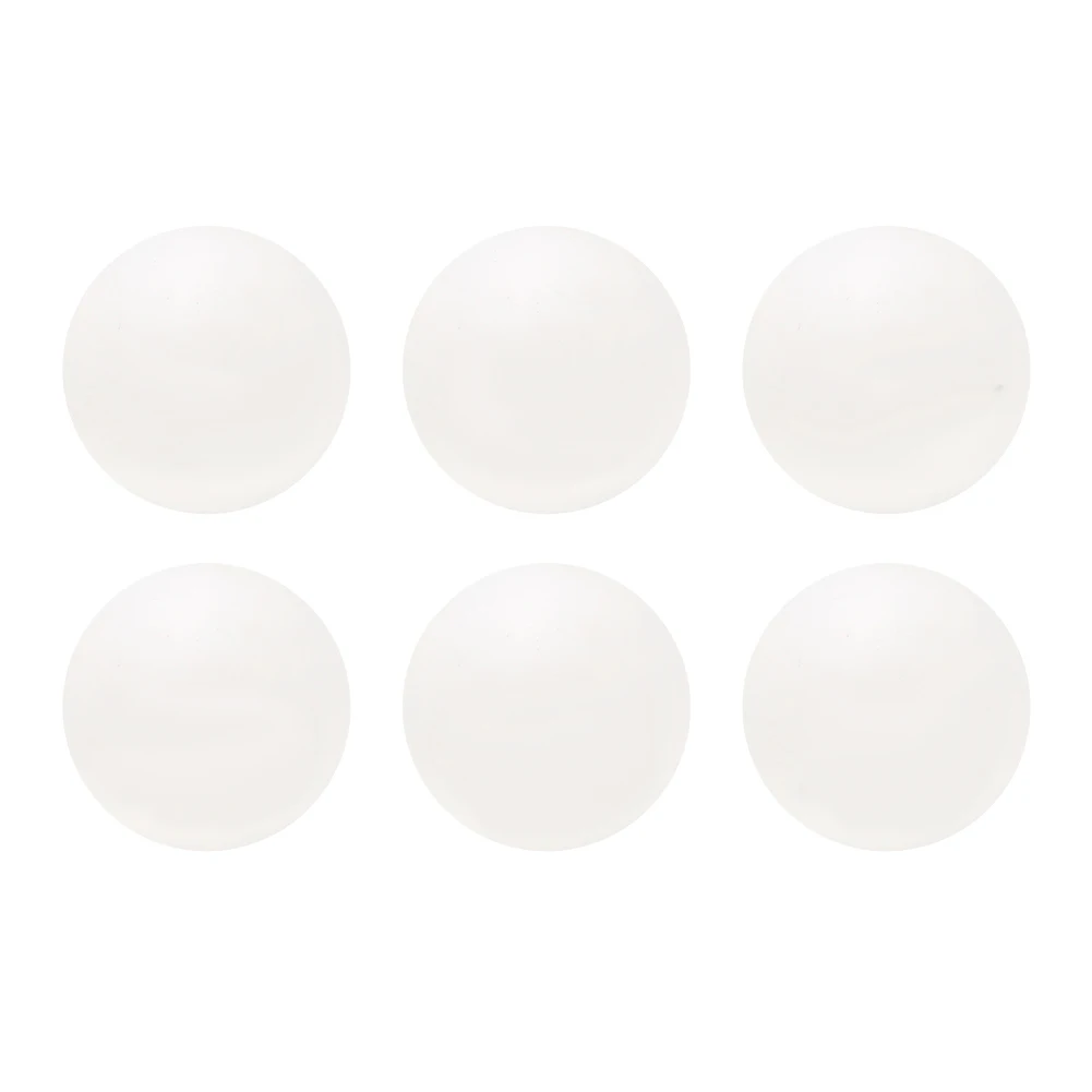 

6PCS 40mm Standard Durable PVC Practice Training Exercise Ping Pong Tennis Balls White