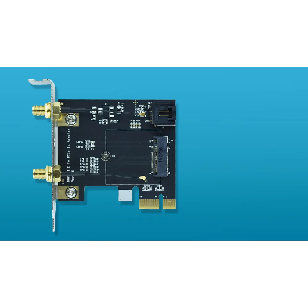 TL-NAPEB NGFF M.2 Key A To PCIe 1x адаптер Wi-Fi M2 к PCI-E для 7260NGW 7265NGW 8260NGW 8265NGW 3160NGW 3165NGW 3168NGW - купить