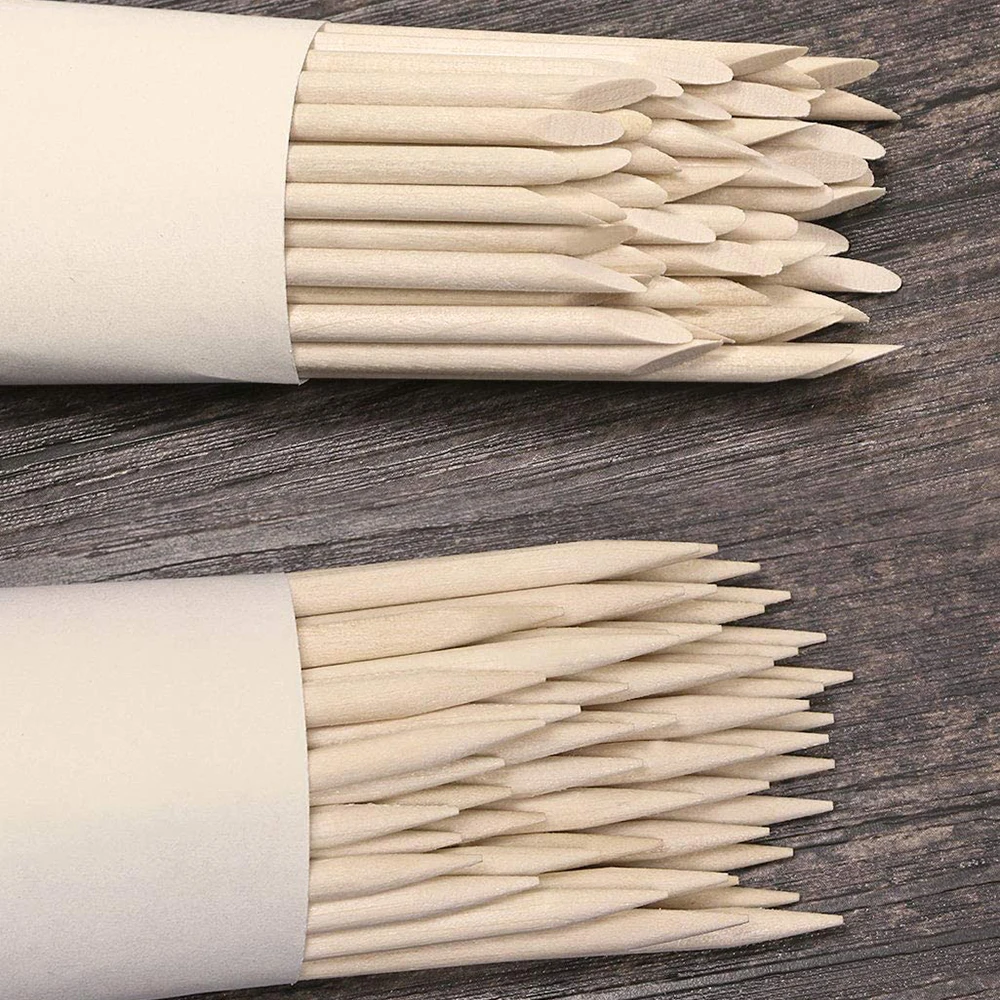 100 шт. деревянные палочки для удаления кутикулы|Пушеры кутикулы| |