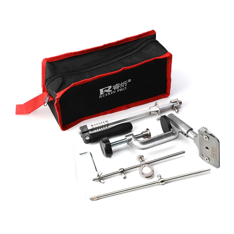 

Ruixin Pro Aluminium Alloy Knife Sharpener System New bearings Kitchen Grinder Diamond Whetstone 360 Degree Flip Constant Angle