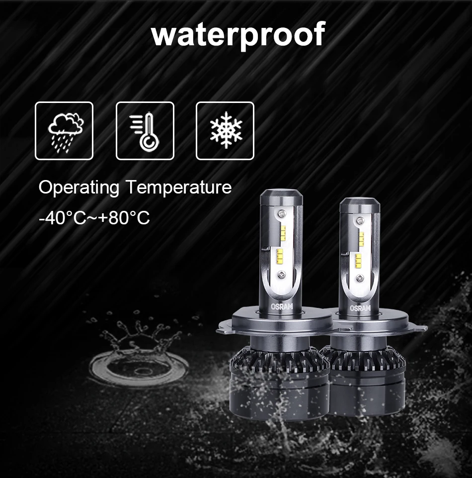 Osram люсис привело para авто h4 светодиодные фары комплект ampoule led h4 9003 hb2 Hi/Lo светодиодные фары лампы h1 h11 12 В luz led automovil