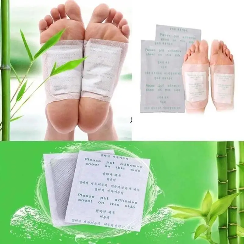 

10pcs Detox Foot Patches Pads Body Toxins Feet Slimming Cleansing HerbalAdhesive Hot