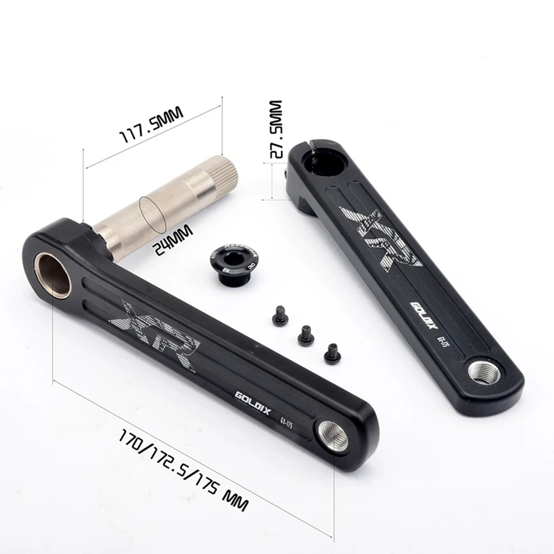 

GOLDIX MTB Bike Crankset Aluminum Alloy Bicycle Crankset MTB Crank for SRAM GXP Bike Accessories