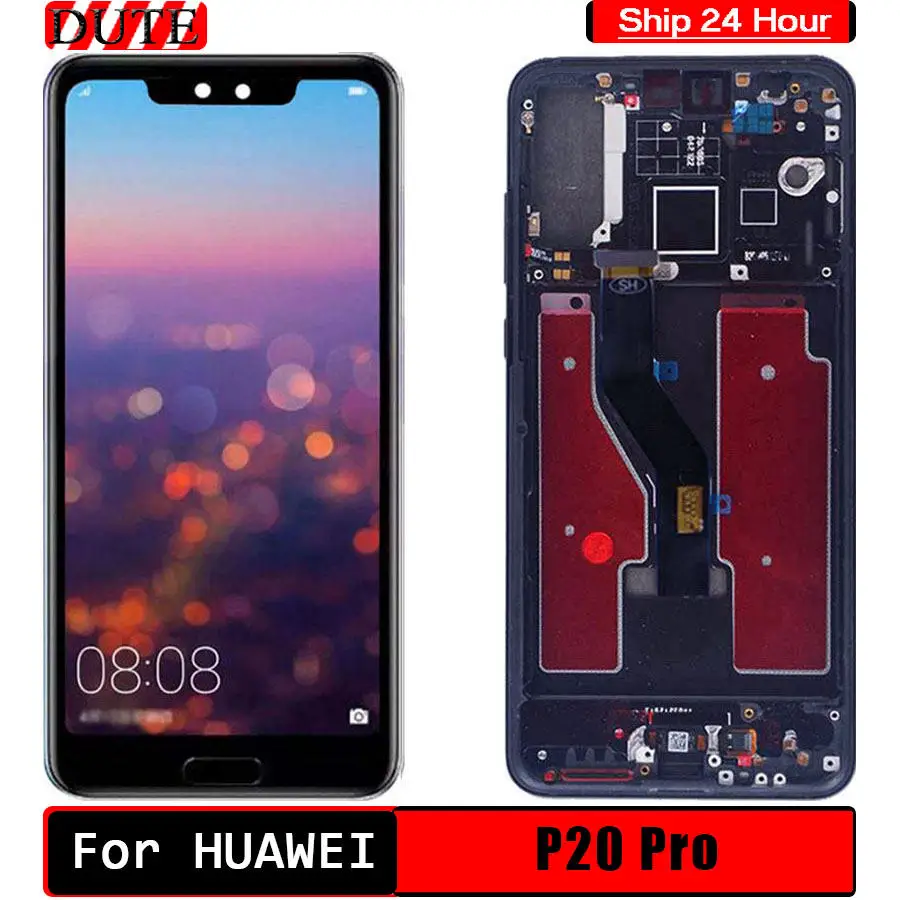 

AMOLED For Huawei P20 Pro LCD Display Touch Screen Digitizer Assembly Screen with frame For Huawei p20 pro screen Replacement