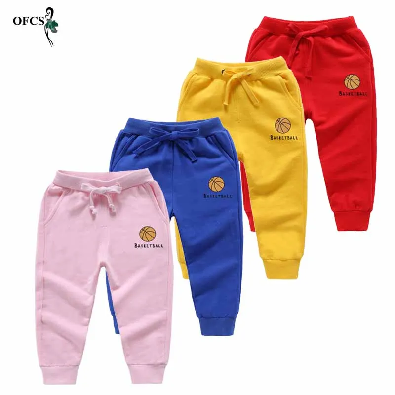 Лидер продаж Детские хлопковые брюки модные спортивные штаны для девочек и