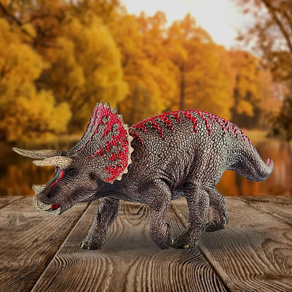 

Simulation Triceratops Dinosaur Animal Model Figures Home Decor Decoration Accessories Figurine Kids Gift Toys pretty good