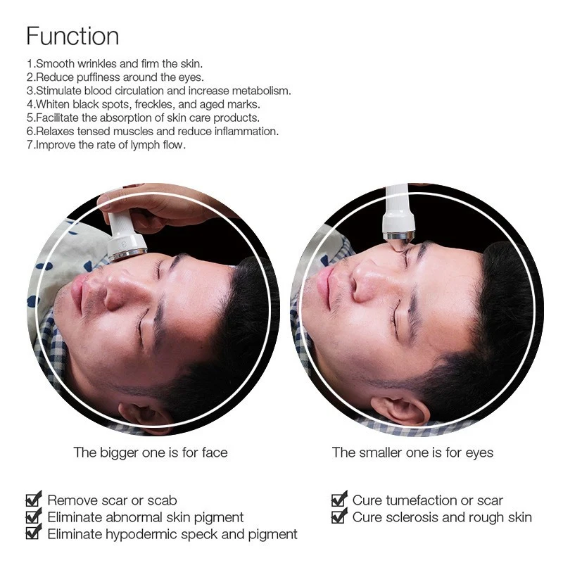 

2 IN 1 Multifunctional Ultrasonic Beauty Apparatus Electric Home Massage Apparatus Body Toxin Export Can Remove Facial Wrinkles