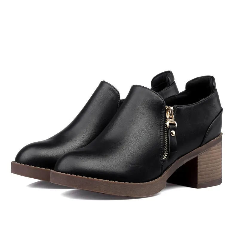 

Thick heel single shoes autumn women's shoes autumn shoes 2020 new wave Korean version of the fashion wild mid-heeled high heels